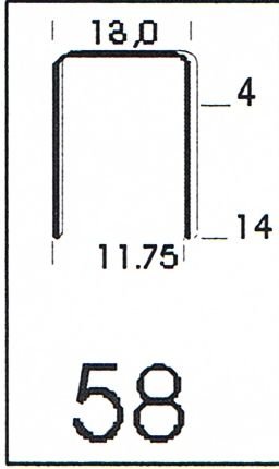 Klammer 58/8 NK Schachtel = 5.000 Stck