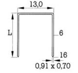 Klammer BeA 80/4 NR Rostfrei Schachtel = 5.000 Stck