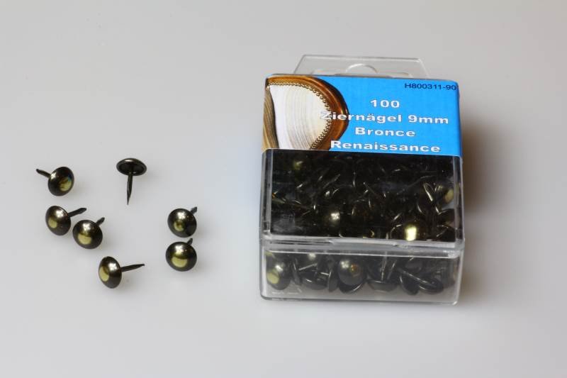 Zierngel 90 1/3 (9 mm) bronce renaissance - 100 Stck