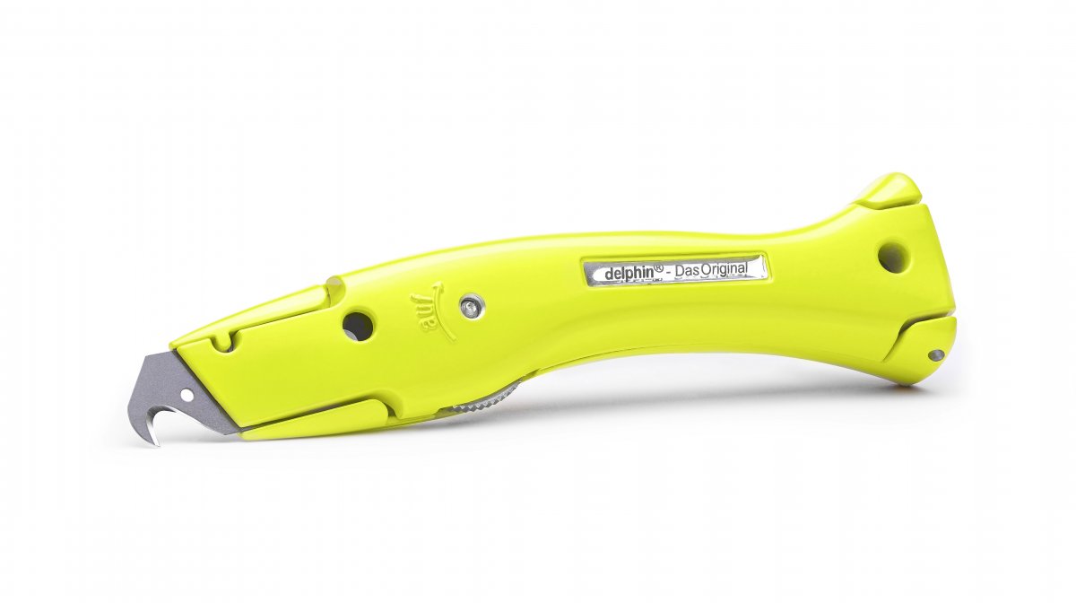Delphin 03  Universalmesser Farb-Edition Signal Gelb