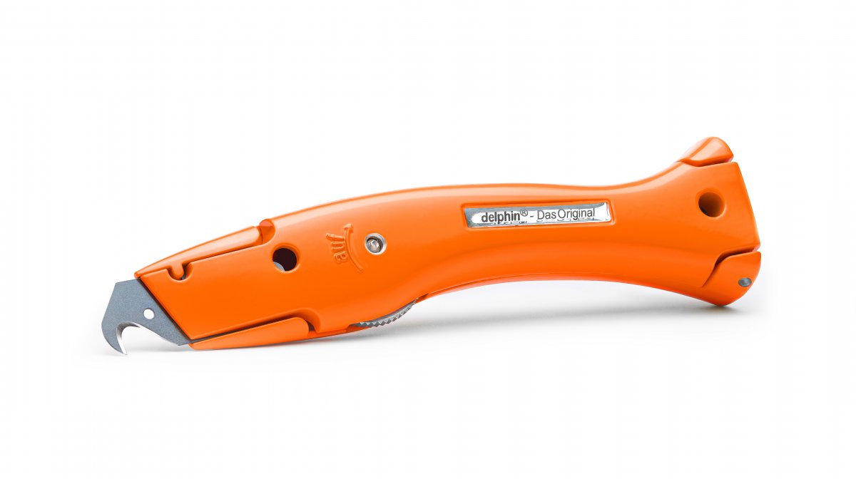 Delphin 03  Universalmesser Farb-Edition Signal Orange