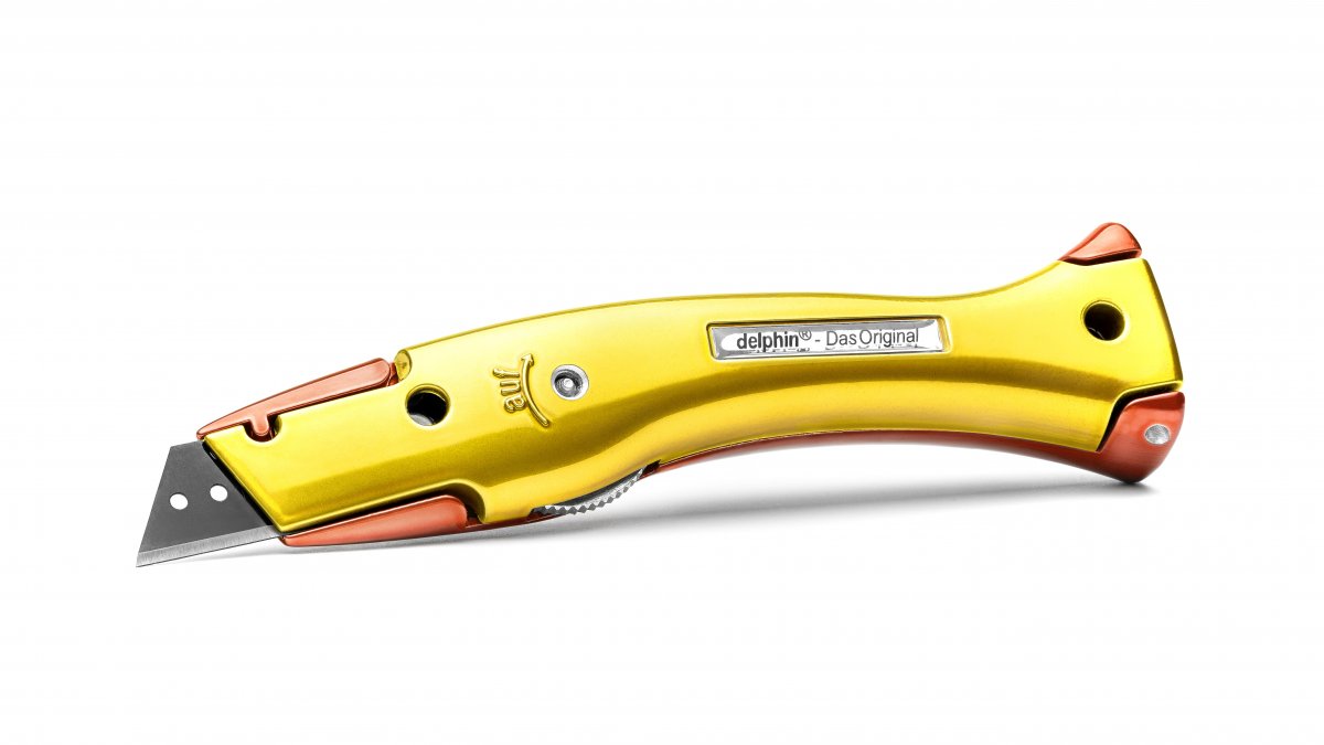 Delphin 03 Universalmesser Style-Edition Candy Gold-Rot