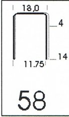 Klammer 58/6 NK Schachtel = 5.000 Stck